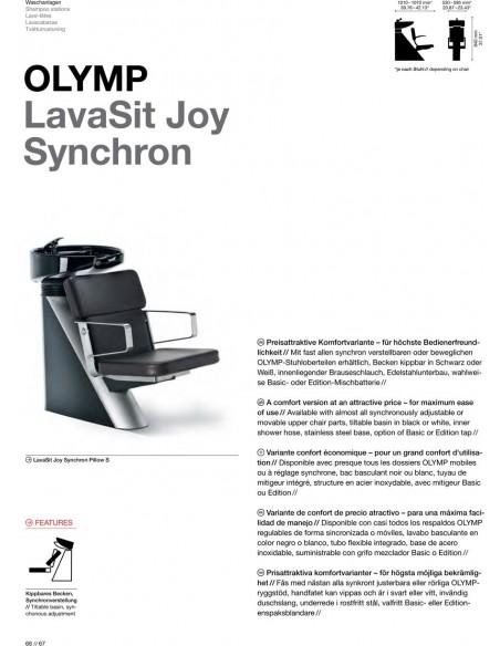 BAC A SHAMPOING OLYMP JOY SYNCHRO