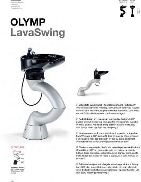 SHAMPOO TRAY OLYMP LAVASWING