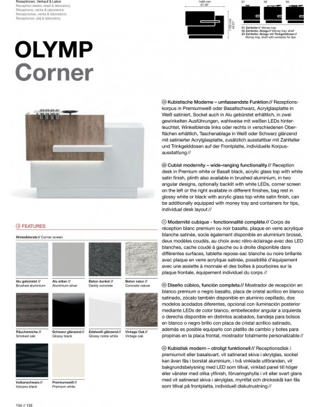 STYLING TABLE OLYMP CORNER