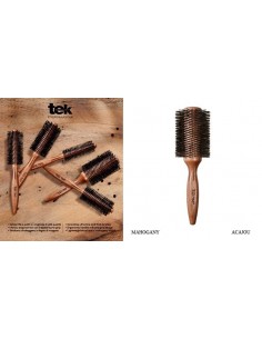 BROSSE SANGLIER ACAJOU RONDE TEK PROFESSIONNEL 35 mm 2