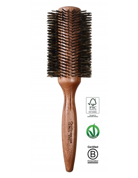 BOAR BRUSH MAHOGANY ROUND TEK PROFESSIONAL 70 mm