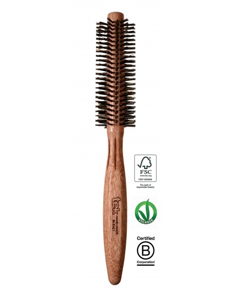 BOAR BRUSH MAHOGANY ROUND TEK PROFESSIONAL 55 mm