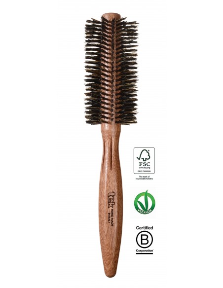 BOAR BRUSH MAHOGANY ROUND TEK PROFESSIONAL 45 mm