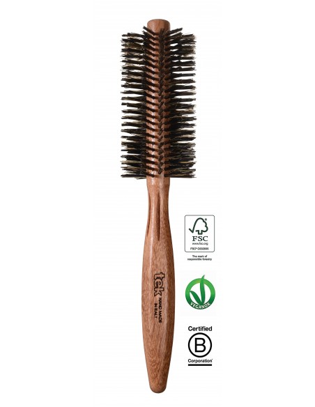 BROSSE SANGLIER ACAJOU RONDE TEK PROFESSIONNEL 35 mm