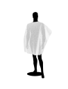 CAPE DISPOSABLE BATHROBE White Long x 25