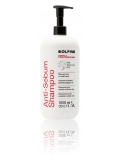 Shampooing ANTI-SEBUM 1000 ml Solfine Cuir chevelu gras et cheveux gras