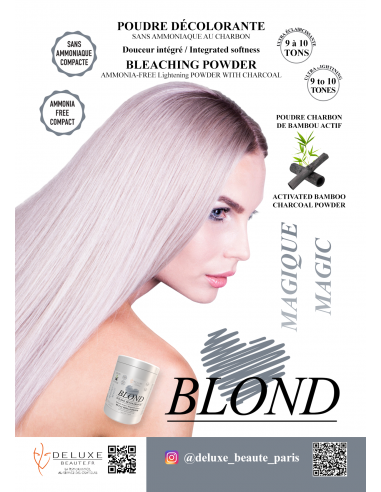 POUDRE DECOLORANTE MAGIQUE Sans Ammoniaque LOVE BLOND Au Charbon