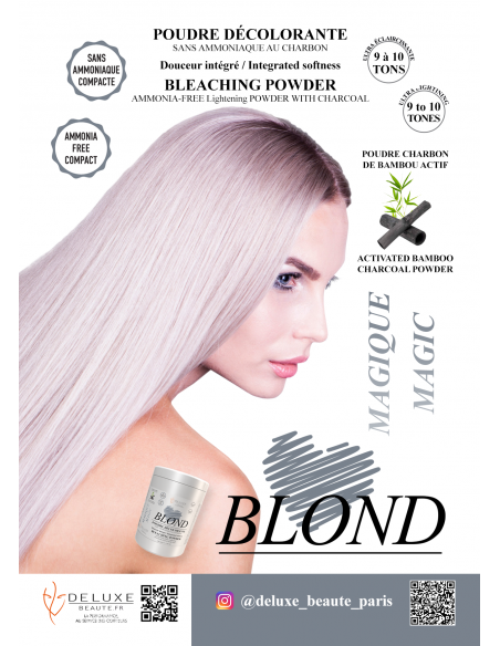 POUDRE DECOLORANTE MAGIQUE Sans Ammoniaque LOVE BLOND Au Charbon