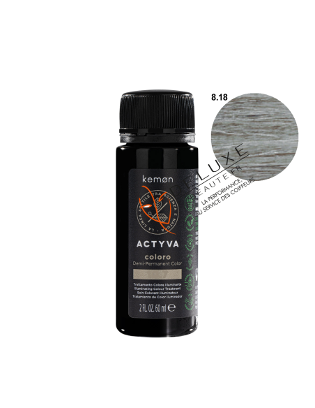 ACTYVA COLORO n°8.18 blond clair cendré perle 60 ml