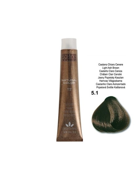 COLORATION SOLFINE - CHATAIN CLAIR CENDRE N° 5 . 1- 100 ml