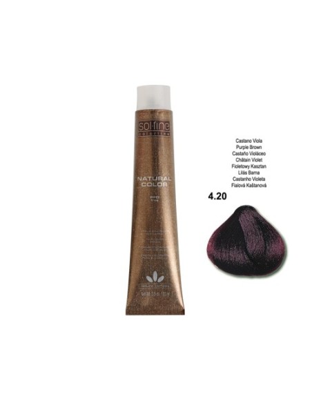 COLORATION SOLFINE - CHATAÏN VIOLET N ° 4 . 20 - 100 ml