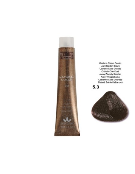COLORATION SOLFINE - CHATAÏN CLAIR DORE  N° 5 . 3 - 100 ml