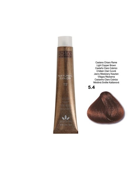 COLORATION SOLFINE - CHATAÏN CLAIR CUIVRE  N ° 5 . 4 - 100 ml