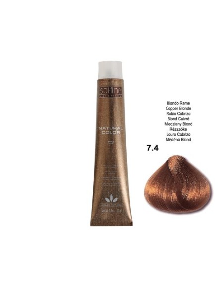 COLORATION SOLFINE - BLOND CUIVRE  N ° 7 . 4 - 100 ml