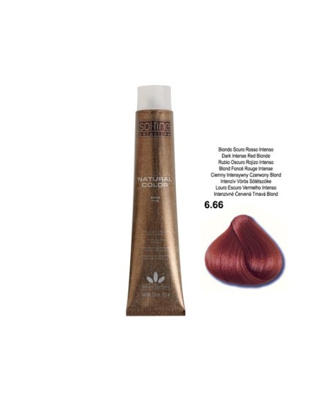 COLORATION SOLFINE - BLOND FONCE ROUGE INTENSE  N° 6 . 66 - 100 ml