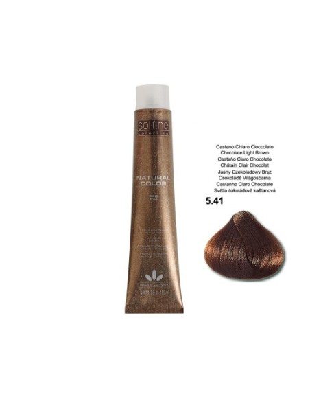 COLORATION SOLFINE - CHATAÏN FONCE CHOCOLAT  N° 5 . 41 - 100 ml