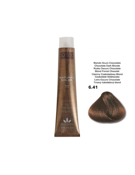 COLORATION SOLFINE - BLOND FONCE CHOCOLAT  N ° 6 . 41 - 100 ml