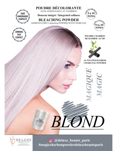 POUDRE DECOLORANTE MAGIQUE Sans Ammoniaque LOVE BLOND Au Charbon 500g