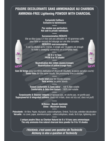 POUDRE DECOLORANTE MAGIQUE Sans Ammoniaque LOVE BLOND Au Charbon 500g