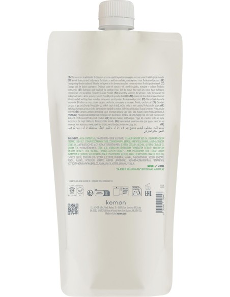 SHAMPOING ACTYVA BELLESSERE 1000 ml (Cheveux & Corps) Recharge Bac