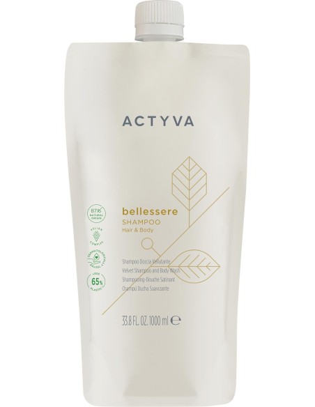 SHAMPOING ACTYVA BELLESSERE 1000 ml (Cheveux & Corps) Recharge Bac