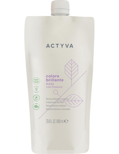 MASQUE ACTYVA COLORE BRILLANTE 1000 ml (Cheveux Colorés) Recharge BAC
