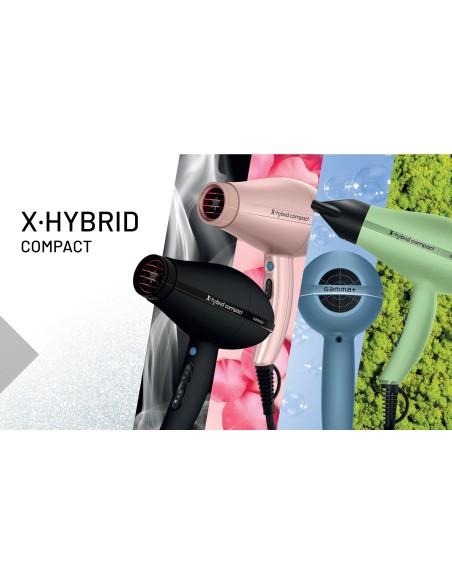 SECHE CHEVEUX GAMMA PIU X HYBRID Compact Rose champagne