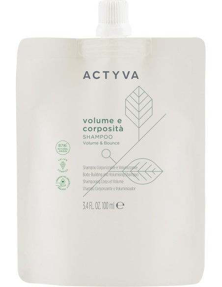 SHAMPOING ACTYVA VOLUME E CORPOSITA 100 ml VOYAGE (Cheveux Fins)