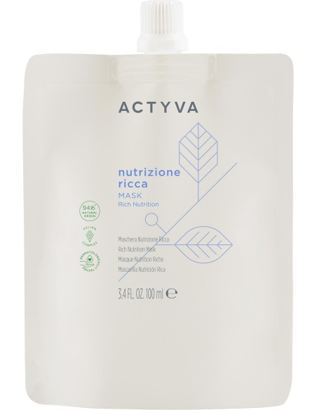 MASQUE ACTYVA NUTRIZIONE RICCA 100 ml Voyage (Cheveux très secs)