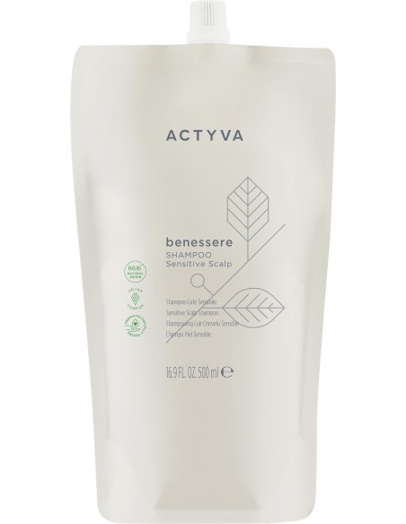 SHAMPOING ACTYVA BENESSERE 500 ml (Cuir Chevelu Sensible) Recharge