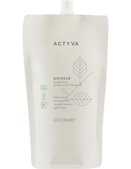 SHAMPOING ACTYVA PUREZZA 500 ml (Anti-Pelliculaire) Recharge