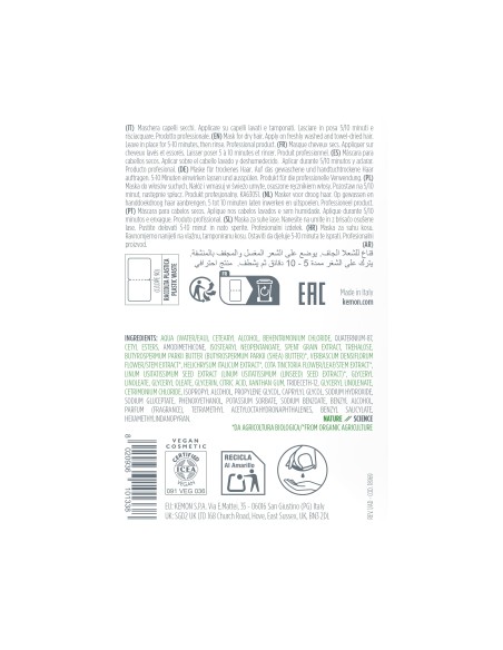 EASY SNAP MASQUE ACTYVA NUTRIZIONE RICCA 12 ml (Cheveux très secs)