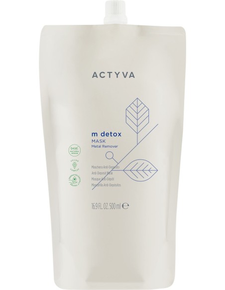 MASQUE ACTYVA M DETOX FORTIFIANT ANTI-DÉPÔTS 500 ml (Cheveux Ternes et sans Vie) Recharge