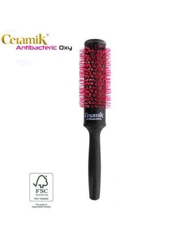 HAIRDRESSERS' BRUSH ANTIBACTERIC OXYGENE ORIGINAL PRODUCT 30 mm CERAMIK