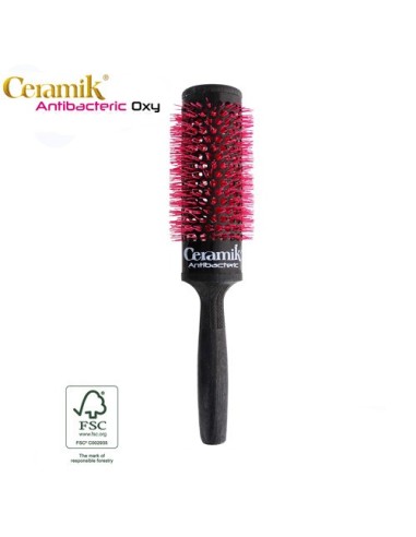 ANTIBACTERIC OXYGENE HAIRDRESSERS' BRUSH ORIGINAL PRODUCT 42 mm CERAMIK