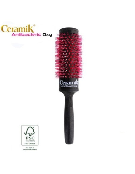 ANTIBACTERIC OXYGENE HAIRDRESSERS' BRUSH ORIGINAL PRODUCT 42 mm CERAMIK