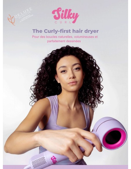 SECHE CHEVEUX SILKY CURL pour les cheveux bouclés