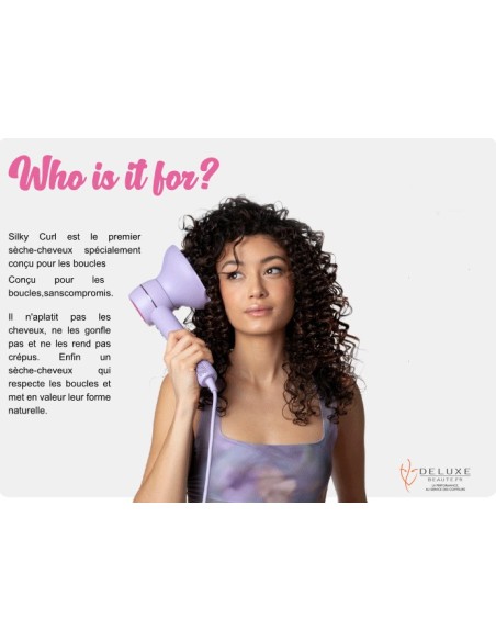 SECHE CHEVEUX SILKY CURL pour les cheveux bouclés