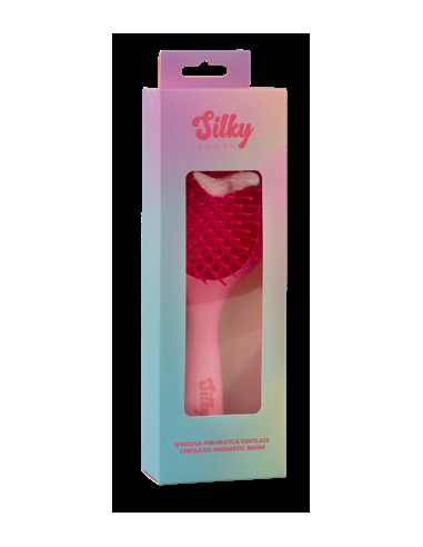 SILKY BROSSE FRAMBOISE Pour Cheveux Bouclés