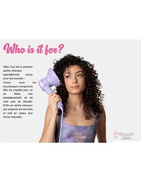 SECHE CHEVEUX SILKY CURL pour les cheveux bouclés