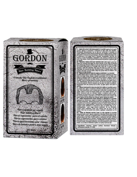 Fibres densifiantes GORDON pour clairsemés et calvitie Cheveux Chatain