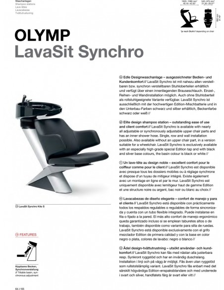 BAC A SHAMPOING LAVASIT OLYMP SYNCHRO