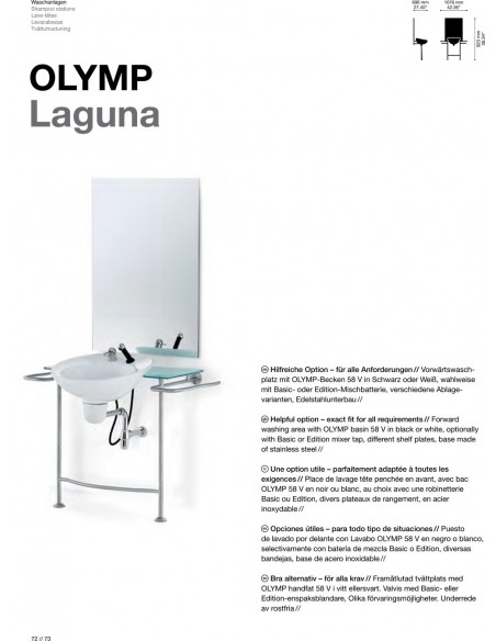 SHAMPOO TRAY OLYMP LAGUNA